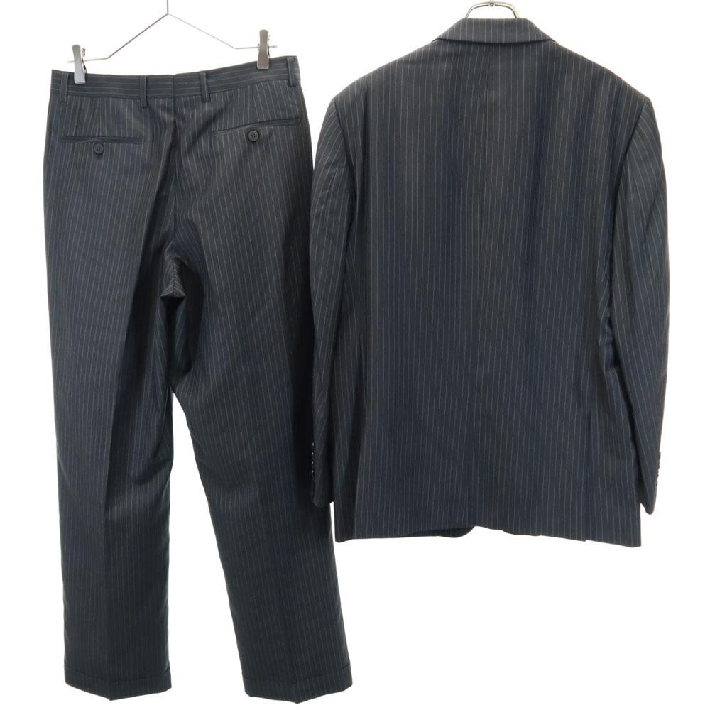 Louis Vuitton Striped Pattern Suit Setup 48/32 Charcoal Gray Men's Used