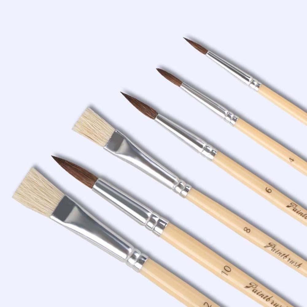 12pcs Soft Fiber Nylon Painting Pen Lightweight Hook Line Pen Easy To Clean Paint Brush Set  School