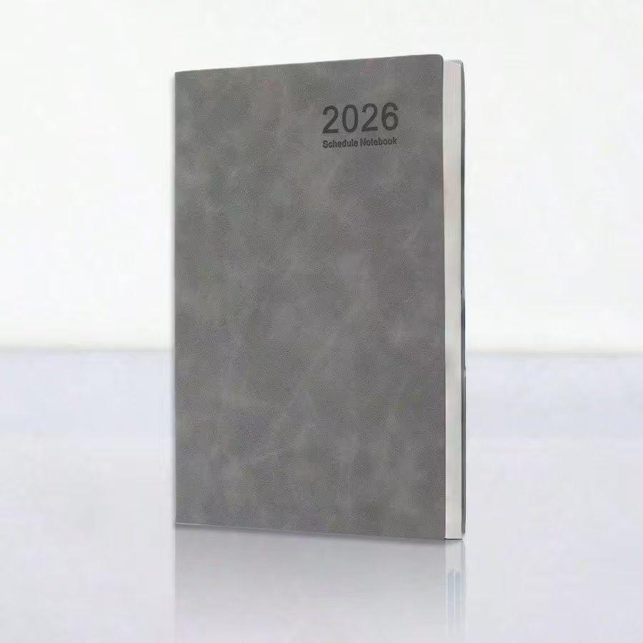 2026 Premium A5 Business Notebook - PU Leather Cover, Customizable Logo & Name Engraving