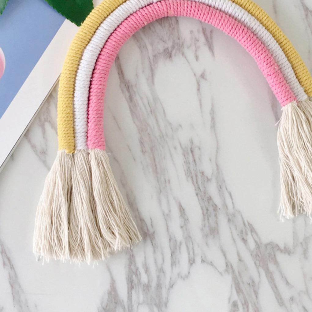 Вязаное вручную настенное украшение в скандинавском стиле, тканый орнамент для дома, реквизит для фотосъемки, подарок для ребенка