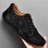 Plus Size Men's Casual Slip-On Moccasins - Fashionable Pigskin Driving Shoes