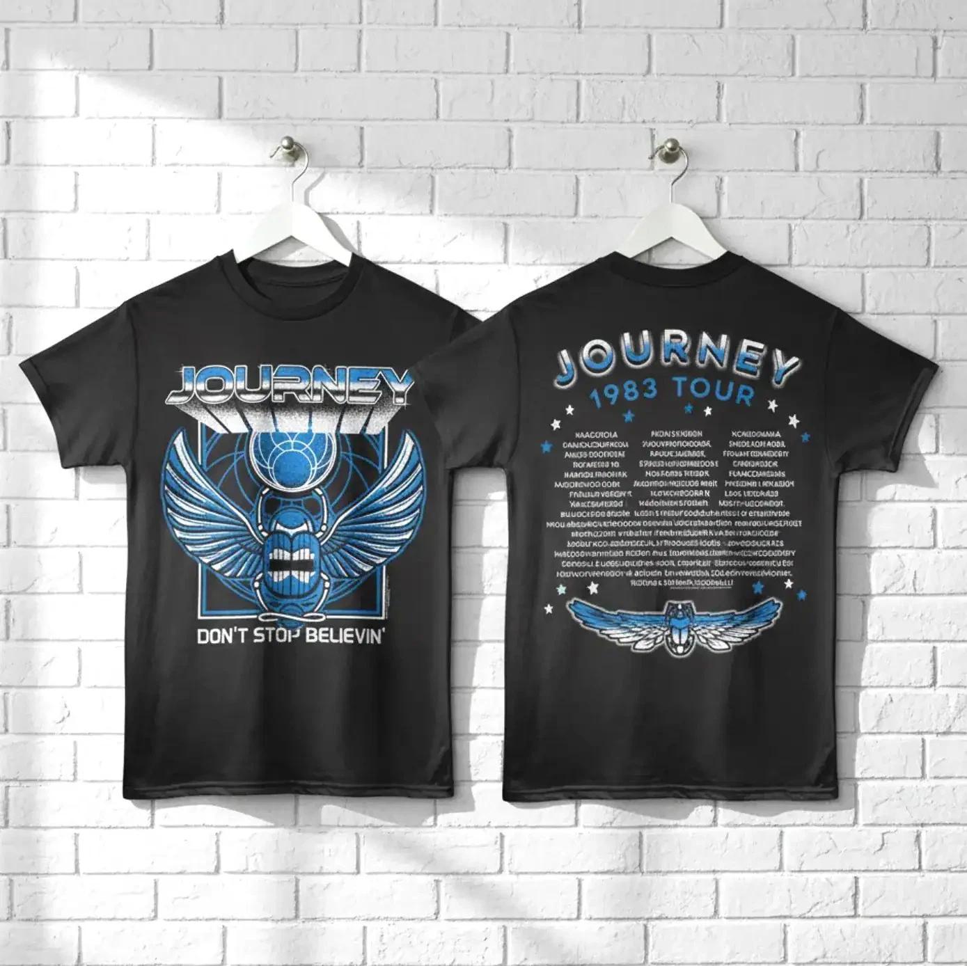 Journey Don t Stop Believin Tour 83 Men s T Shirt S