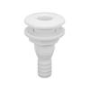 Boat Scupper Straight Plastic 3/4in White Connector Hose Outlet Bilge Replacement Boats Marine Yacht Sail Hardware