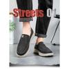 Herren Neue Canvas Bequeme Ein-Fuß-Freizeitschuhe Koreanische Version Atmungsaktiv Geeignet für den täglichen Gebrauch Alte Pekinger Stoffschuhe