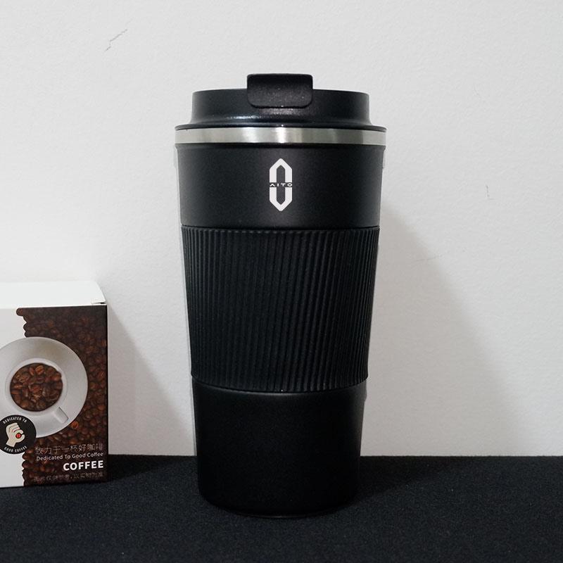 Auto-Thermoskanne Kaffeetasse 304 Edelstahl Kaffeetasse Reisebecher für AITO M5ev M7 M5 M9 24 2025 Auto-Innenzubehör
