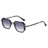 Unisex Polygonal Full Frame Metal Sunglasses Simplicity Trend Street Photography UV Resistant Travel Beach Shades Glasses