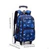 3 Pieces Stair Climbing Trolley School Bag Long-Lasting Piece Rolling Backpack