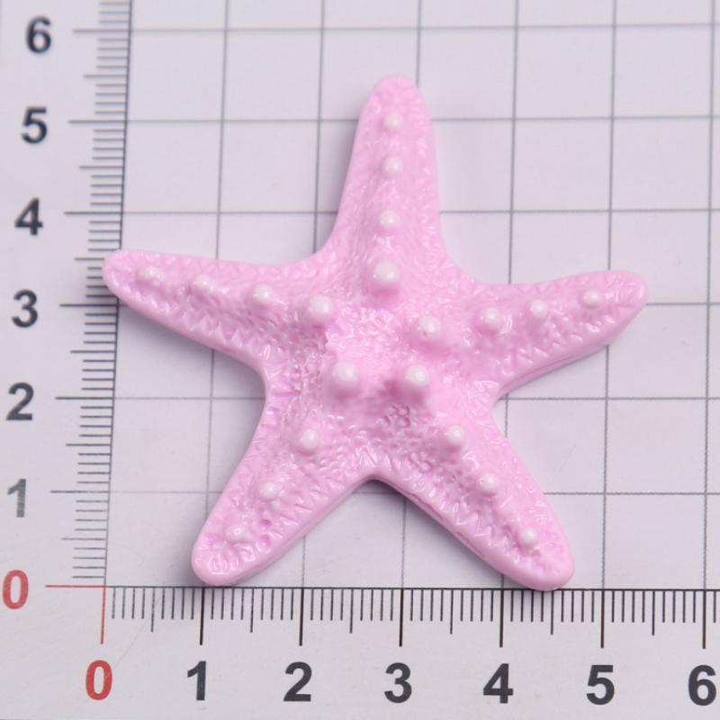 10Pcs Premium Resin Starfish Flatback Cabochons Realistic Sea Star Charms for DIY Candle Decor Coastal Style Jewelry Making Accessories