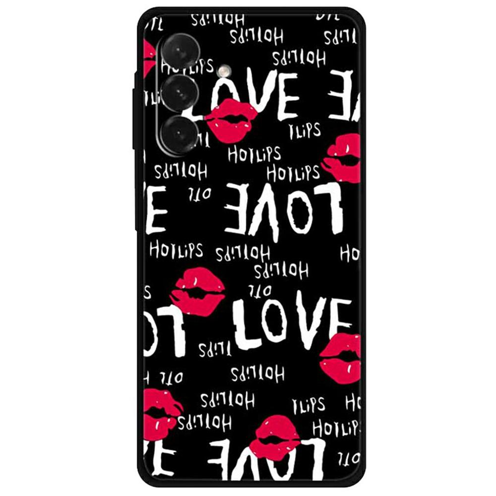 

Чехол для Samsung Galaxy A26 5G с печатью узора, мягкая TPU накладка для мобильного телефона Red Lips