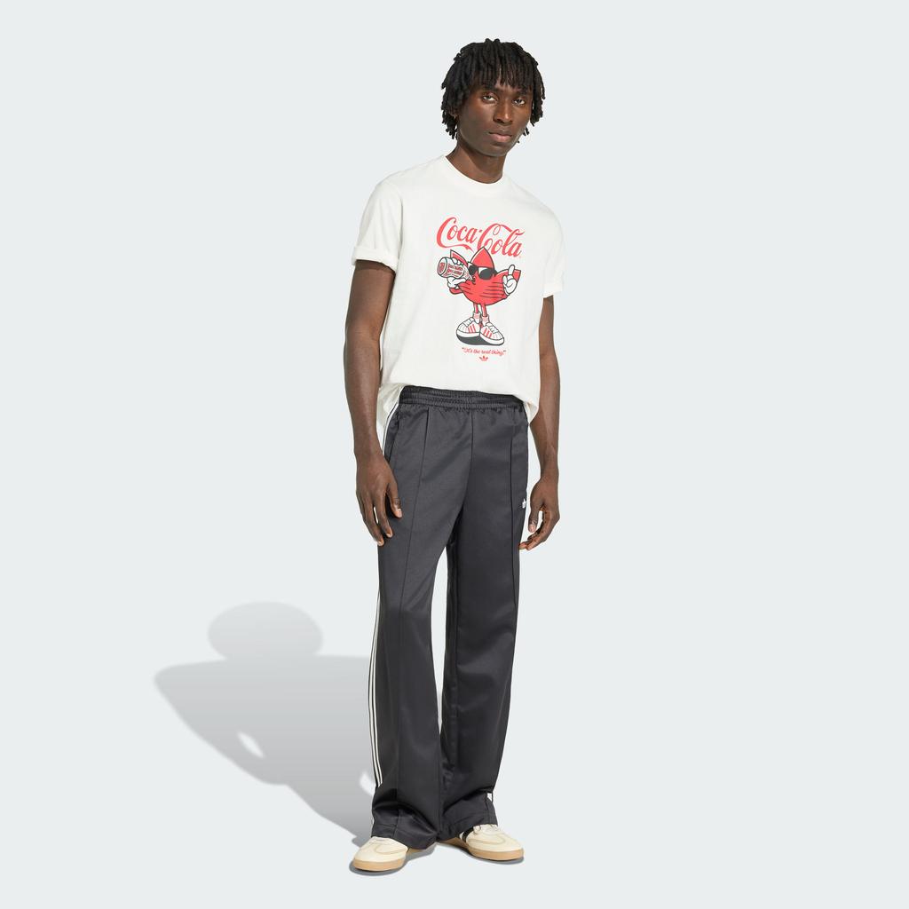 Adidas Originals X Coca Cola T Shirts Men's White Crew Neck Moderate