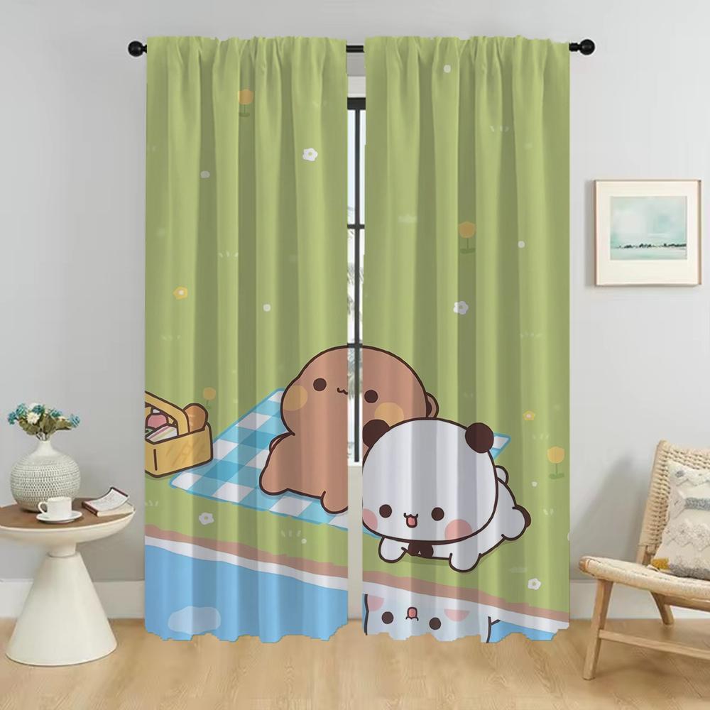 

Плотные шторы 2 шт. Шторы Bubu и Dudu для гостиной, занавески, тюль для спальни, оттенки для кухни, элегантные W50xH70cmx2pcs-CL