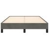 Bed Frame without Mattress Dark Grey 120 x 190 cm Velvet