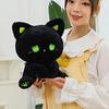 Comfortable Plush Bear Doll Toy Emo Bear Stuffed Animal Doll Black Cat Plush Toy  Couple
