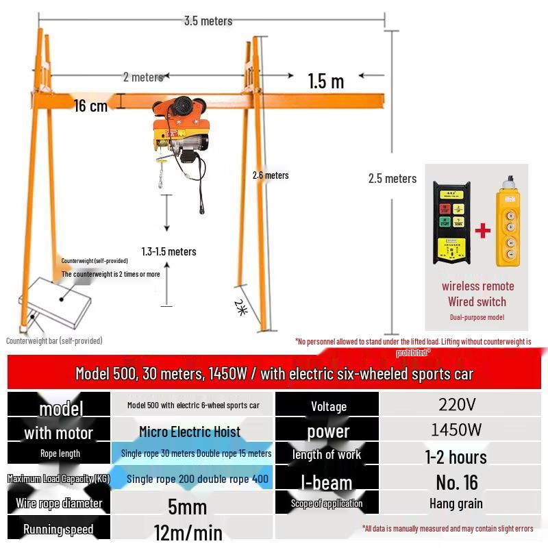Four-Pillar Track Crane Hoist