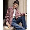 Demana Women's Winter Plaid Long Sleeve Shirt