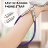Type C Data Cable Mobile Phone Lanyard 2 in 1 PD66W Fast Charging Phone Strap Detachable Anti-lost Phone Hanging Rope
