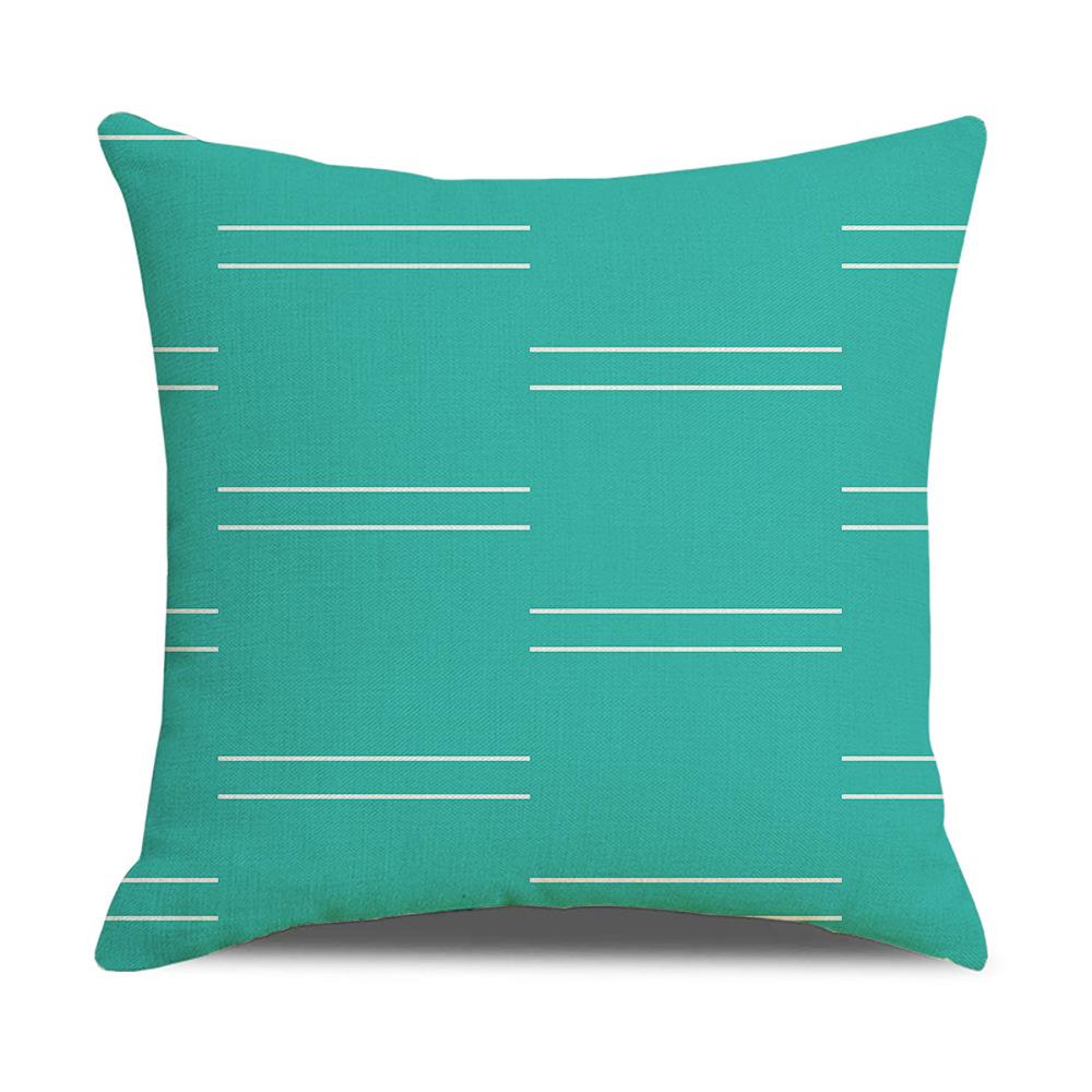 Home Furnishings Linen Cushion Covers Nordic Plaid Linen Cushion Covers Sofa Cushion Covers