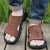 Mode Herren Retro Outdoor Lederschuhe für Männer Sommer Neue Herren Sandalen Luxus Hohe Qualität Rindsleder Strandschuhe Rutschfest Herren Hausschuhe