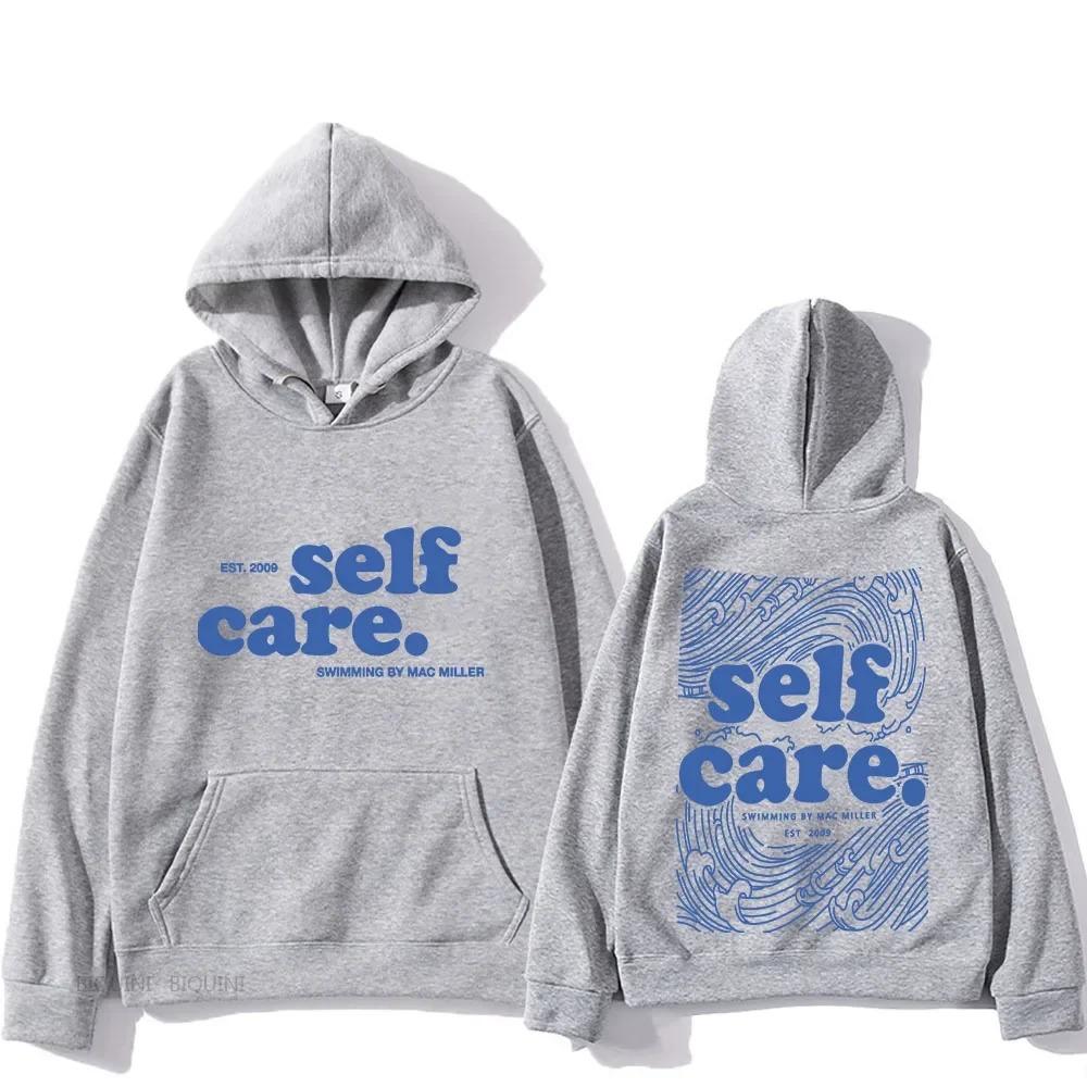 TENJINGE Trendy Macc Miller Self Care Hoodies Heavy Mental Casual Heren Sweatshirts Lange Mouw Winter Lente Hooded Pullovers Heren Hip Hop Kleding S