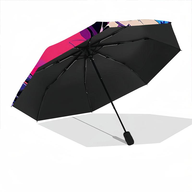 1pc Pug Goggles Fashionable Auto Opening/Closing Folding Umbrella with 8 Bones, Windproof Portable, Daily Use291
