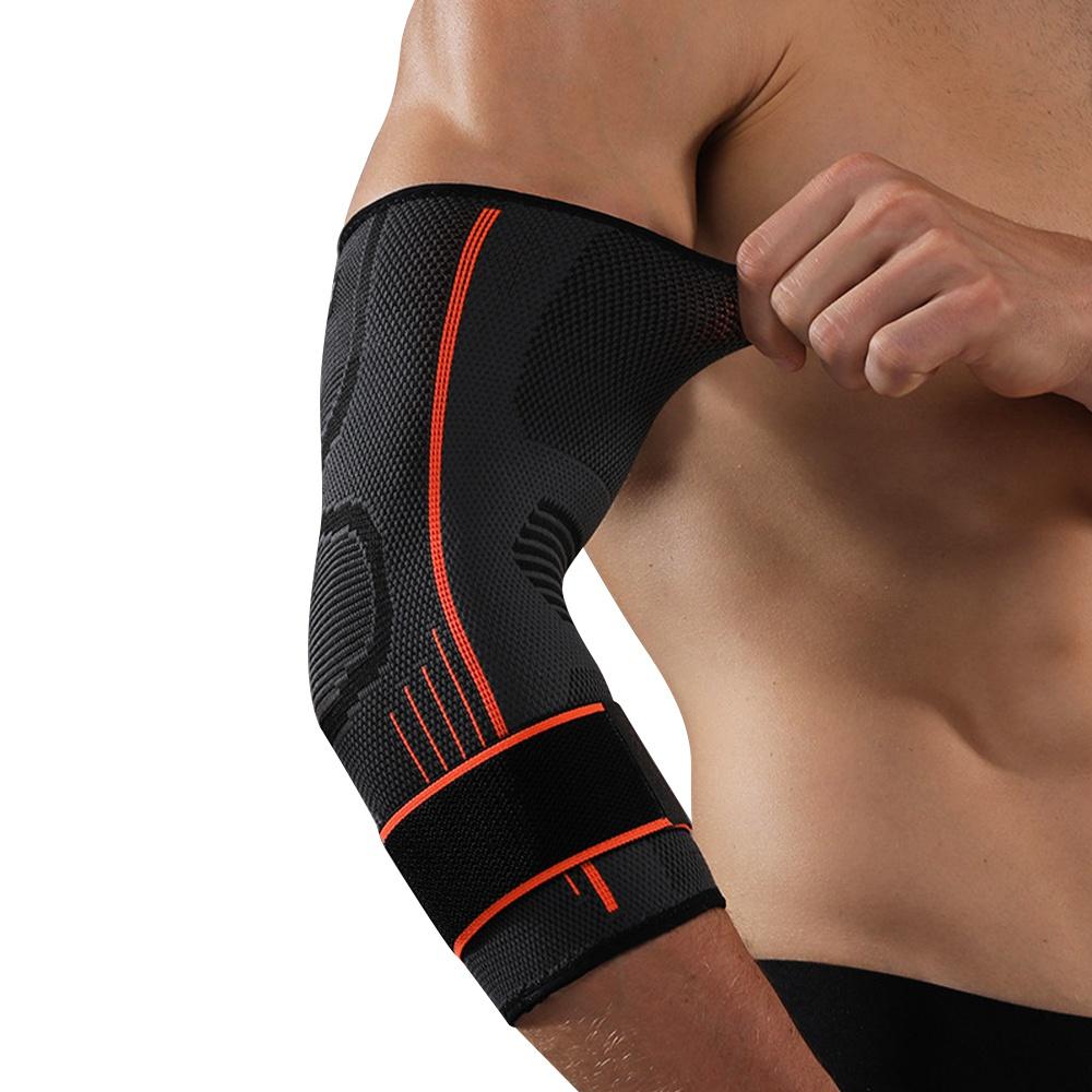 1 Piece Sports Elbow Guard Compression Sleeve Arm Elastic Support Sleeve for Golfers Basketball Tennis Weightlifting Tendon Guards LM