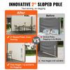 Retractable Side Awning, 79''x 236'' Outdoor Privacy Screen, 180g Polyester Water-proof Retractable Patio Screen, UV 30+ Room Divider Wind Screen for