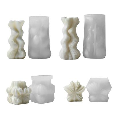 Stampo Rotante Geometrico in Silicone per Candele Stampo in Silicone per Candele Profumate Geometriche per Candele Profumate Geometriche Regalo Fai da Te