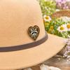 Brooch Pin, Forest Animals Heart-Shaped Brooch, Thickened Zinc Alloy Badge, Enamel Paint Tree Hole Secure Pin for Coat Hat Backpack Gift