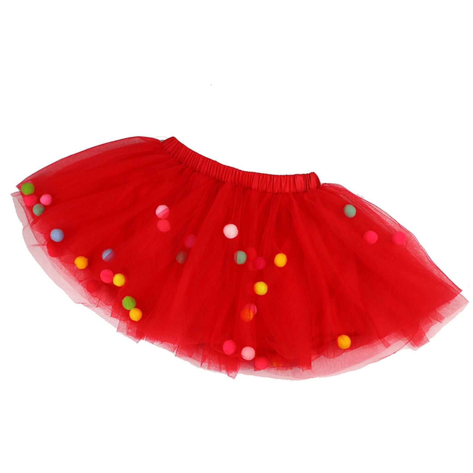 

Детская шерстяная сетчатая юбка принцессы для девочек S