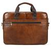 Men's Business Briefcase Fit 15" PC Genuine Leather Handbag Real Leather Male Laptop Handbag A4 Office Man Crossbody Bag