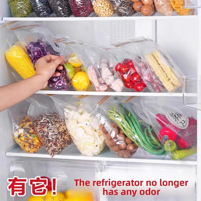 Thickened Food-grade Household Sealing Bag - Specially Designed for Refrigerators - Self-sealing Freezer Bag with Sealing Closure for Storing Food