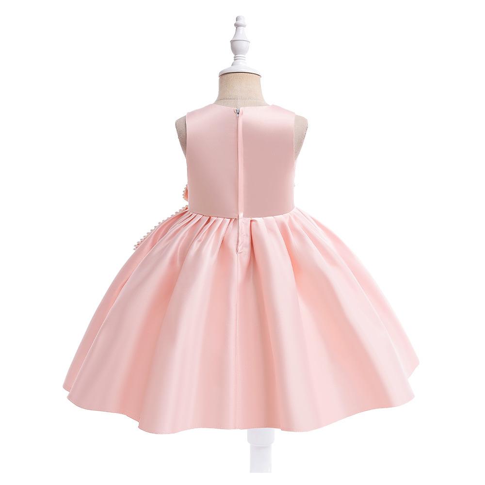 Letní krajkové princeznovské šaty pro děti 3-8leté narozeninové šaty Květiny Dívčí šaty Dětské narozeninové párty Kostýmy Kojenecké šaty