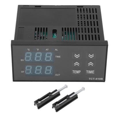 Digitaler Temperaturregler, Temperaturzeit, 2-in-1-Thermostat mit Digitalanzeige für Wärmepresse