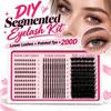 Lower Eyelashes Lash Extensions Kit DIY Segmented False Eyelashes Kit  Manga-style Eye Makeup
