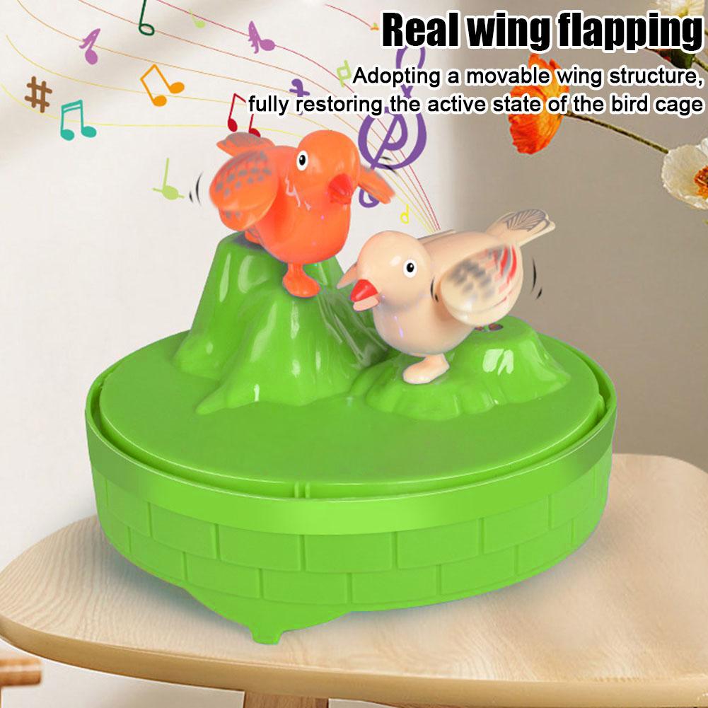 Talking Electric Bird Inductive Sound Control Birdcage Simulation Funny Toy Novelty Gift Birdcage Voice Educational Toy Kid Gift