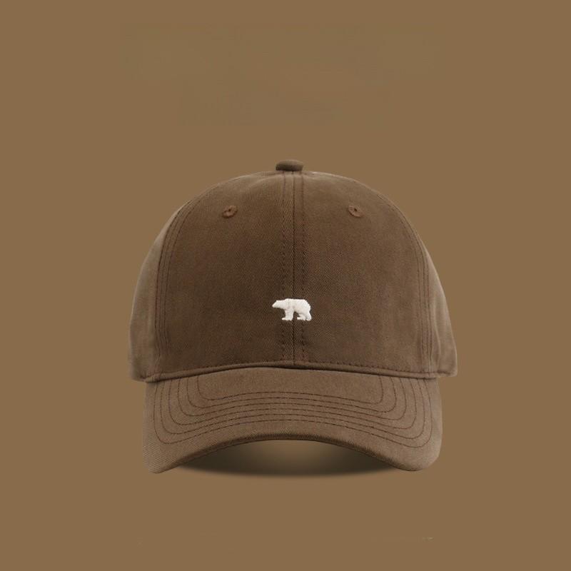 New Polar Bear Embroidered Cotton Baseball Hat With Sun Protection For Men And Women