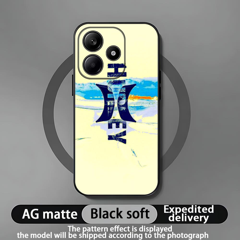 Hot Brand Hurley Phone Case For Xiaomi Redmi Note 14 13 12 11 Pro Plus S 5G 4G Soft Black Phone Cover