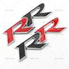 1Pc 3D Metal RR Logo Car Front Grille Rear Trunk Emblem Badge Decals For Civic Mugen Accord Crv City Hrv Sticker Accessories