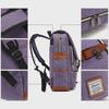 Retro Canvas USB Backpack: Unisex, Large Outdoor Travel Bag