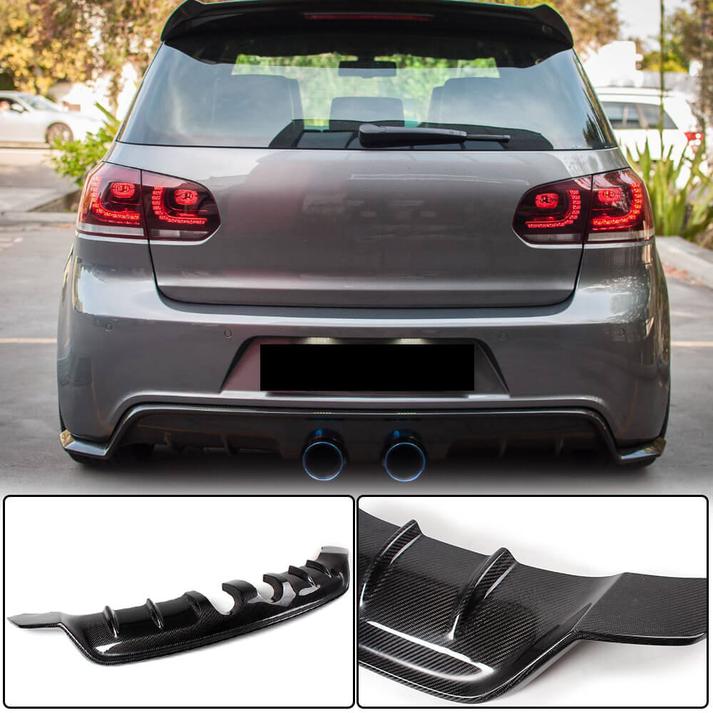 

Rear bumper diffuser V1 (for R/R20 HB 2010-2013, Carbon) for Volkswagen Golf 6