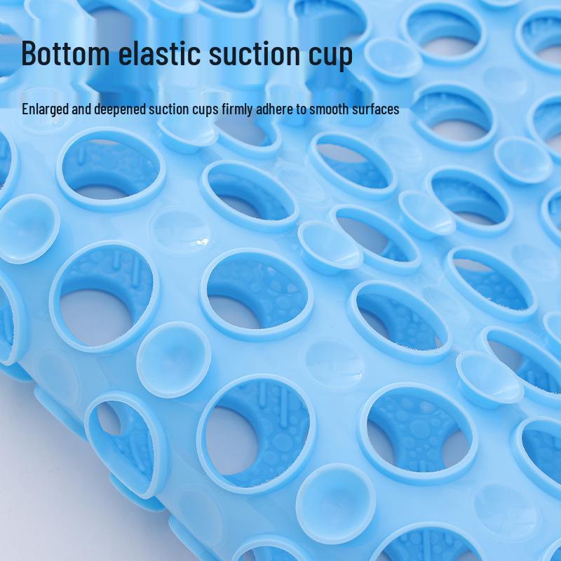 Non-Slip PVC Bathroom Shower Mat - Anti-Fall Toilet and Bath Floor Mat