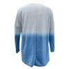 Long Tunic Pullover Sweatshirt Blouse Tops For Women Long Sleeve Casual Baggy Pullover Jumper Pocket Tunic Gradient Wear T-Shirt Tops