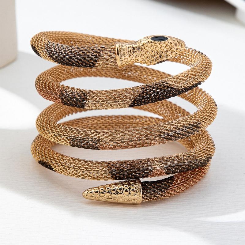 Alloy Retro Snake Necklace Multifunctional Wear as Chokers Bracelet Armband Comfortable Skin Friendly Designs