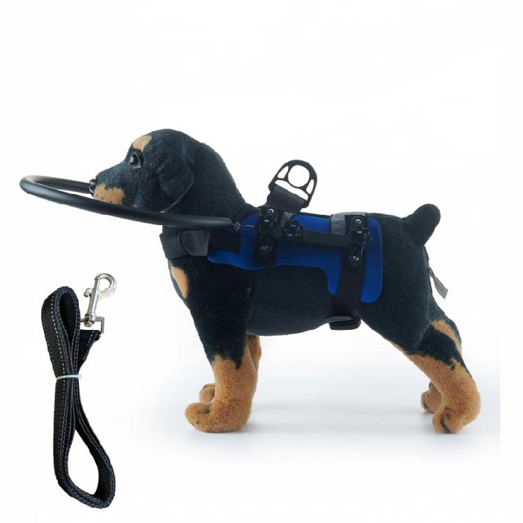

Breathable Adjustable Harness for Blind Pet Including Leash Protective Design Against Obstacles Comfortable Wear синій