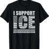 Camiseta I Support ICE streetwear Ligeramente Suave gráfica Elástica Unisex Transpirable Elegante