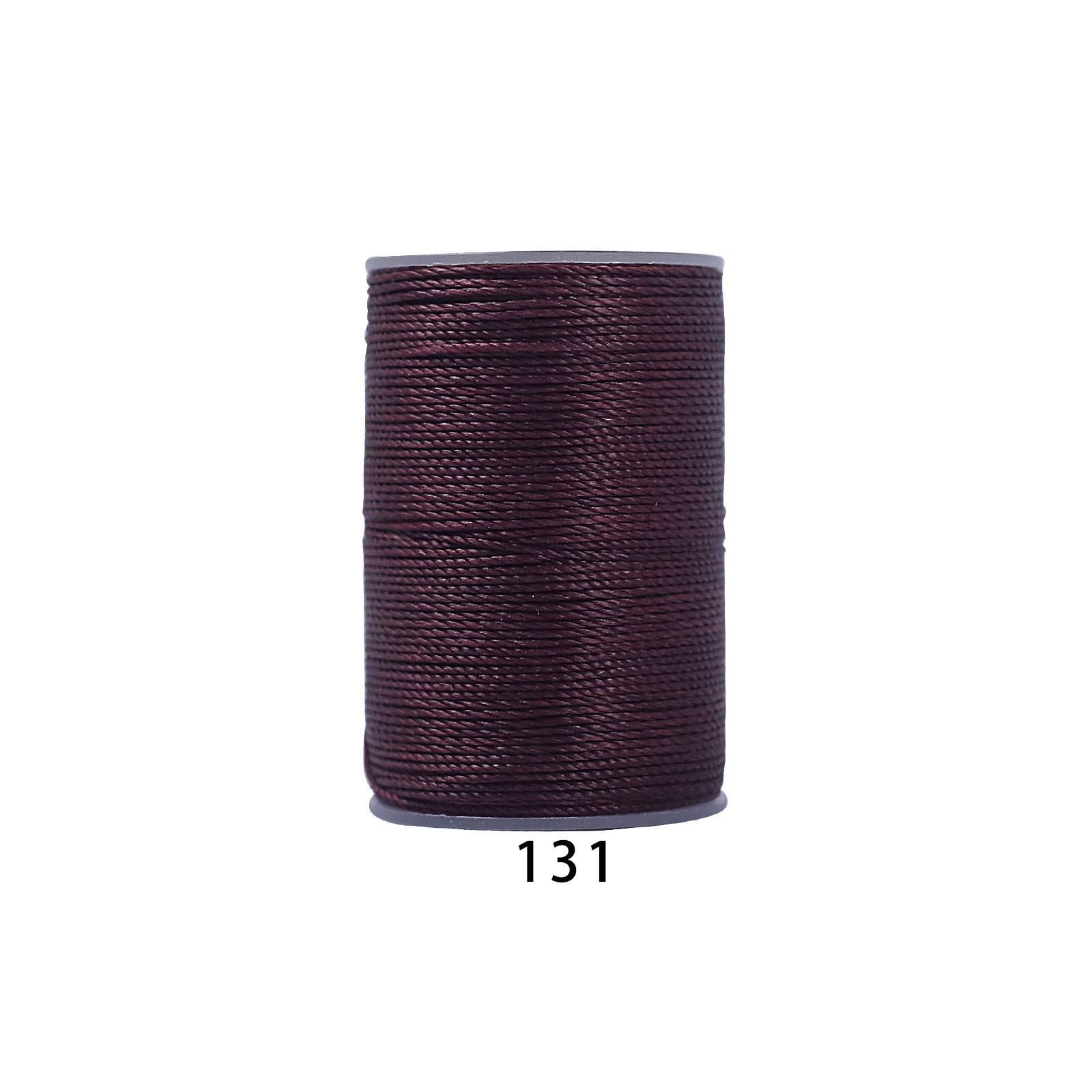 

Round Waxed Polyester Cord 0.55mm - 60m for DIY Braiding, Leather Craft, and Sewing