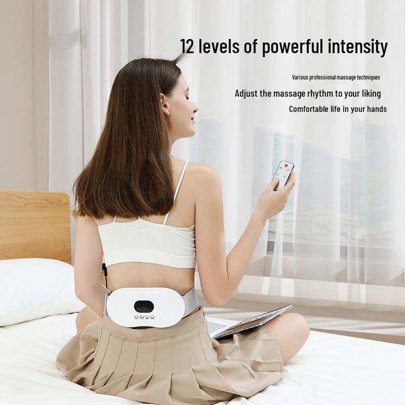 Portable Heated Waist Massage Belt with Vibration and Kneading