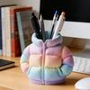 Large-capacity Makeup Brush and Stationery Storage Box In the Shape of a Down Jacket