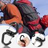 Camping Double Hooks Keychain Locking Hooks Backpacks Carabiner With 360 Degree Swivels Portable S Chain Hook Backpack Hook Clip