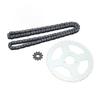 T8F Front and Rear Sprocket Chain High Strength for 47cc 49cc Mini Dirt ATV Pocket Bikes Minimo